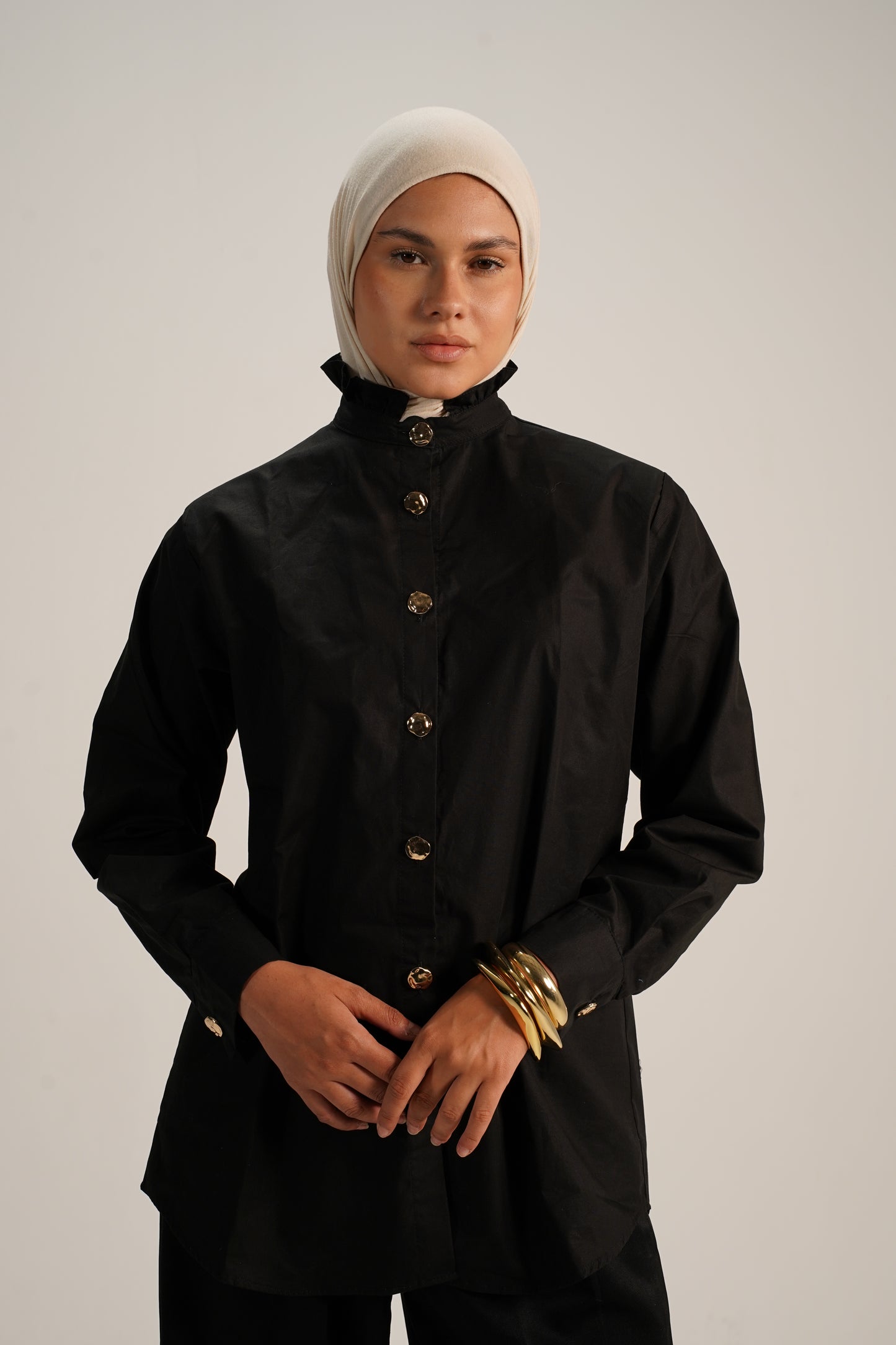 Cotton poplin shirt
