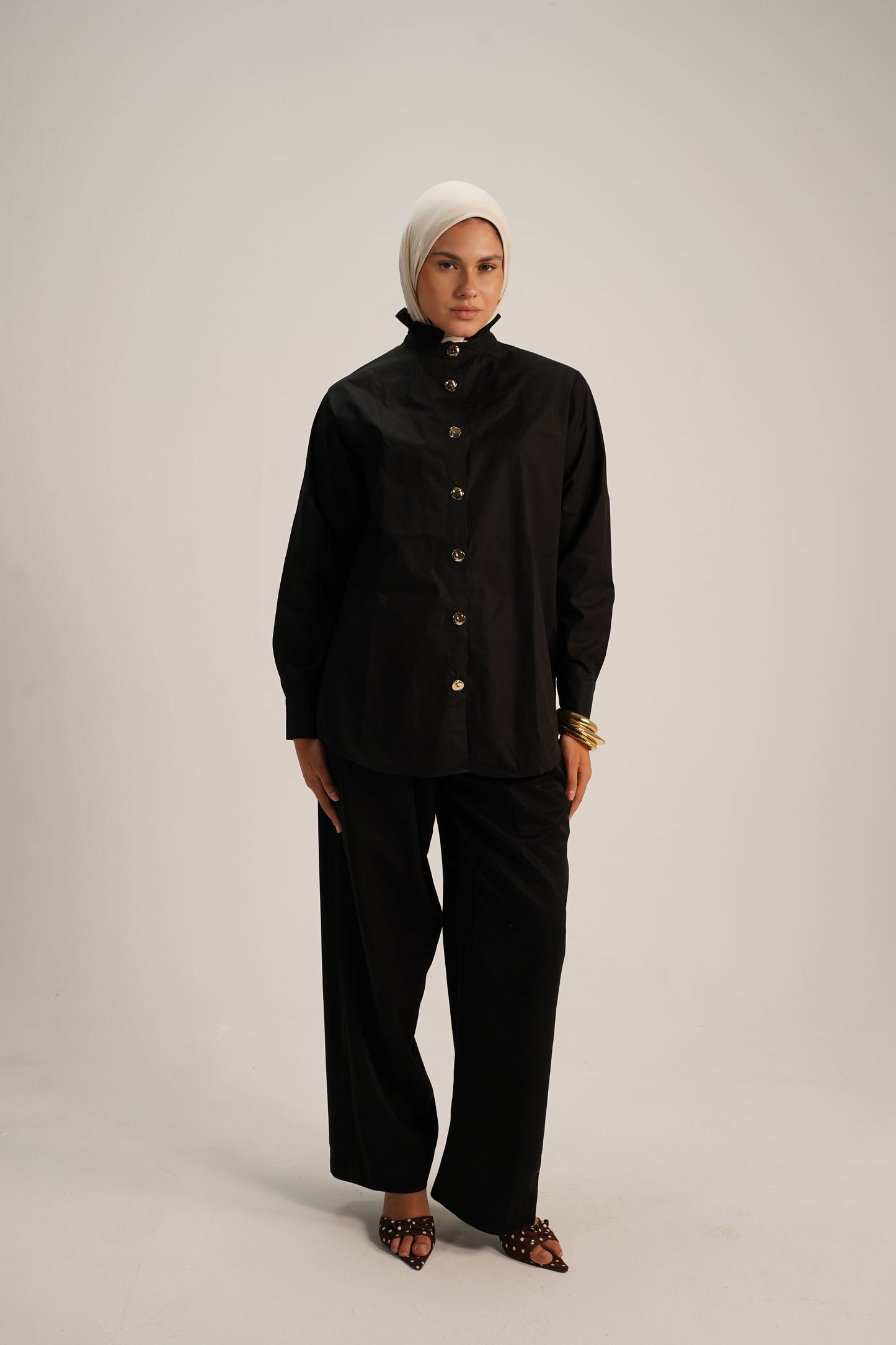 Cotton poplin shirt