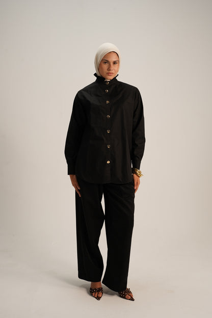 Cotton poplin shirt