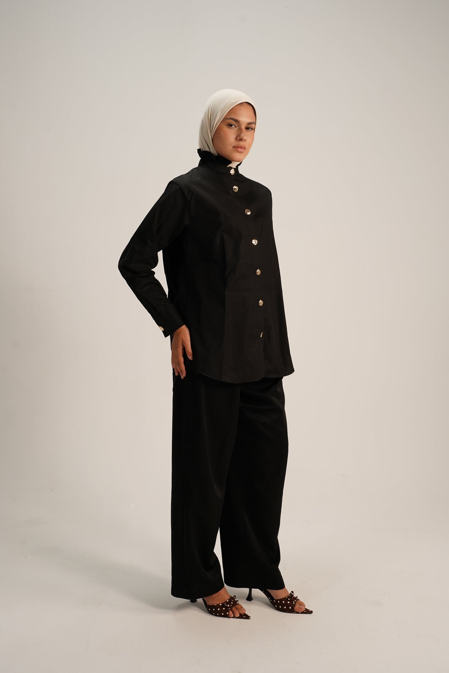 Cotton poplin shirt